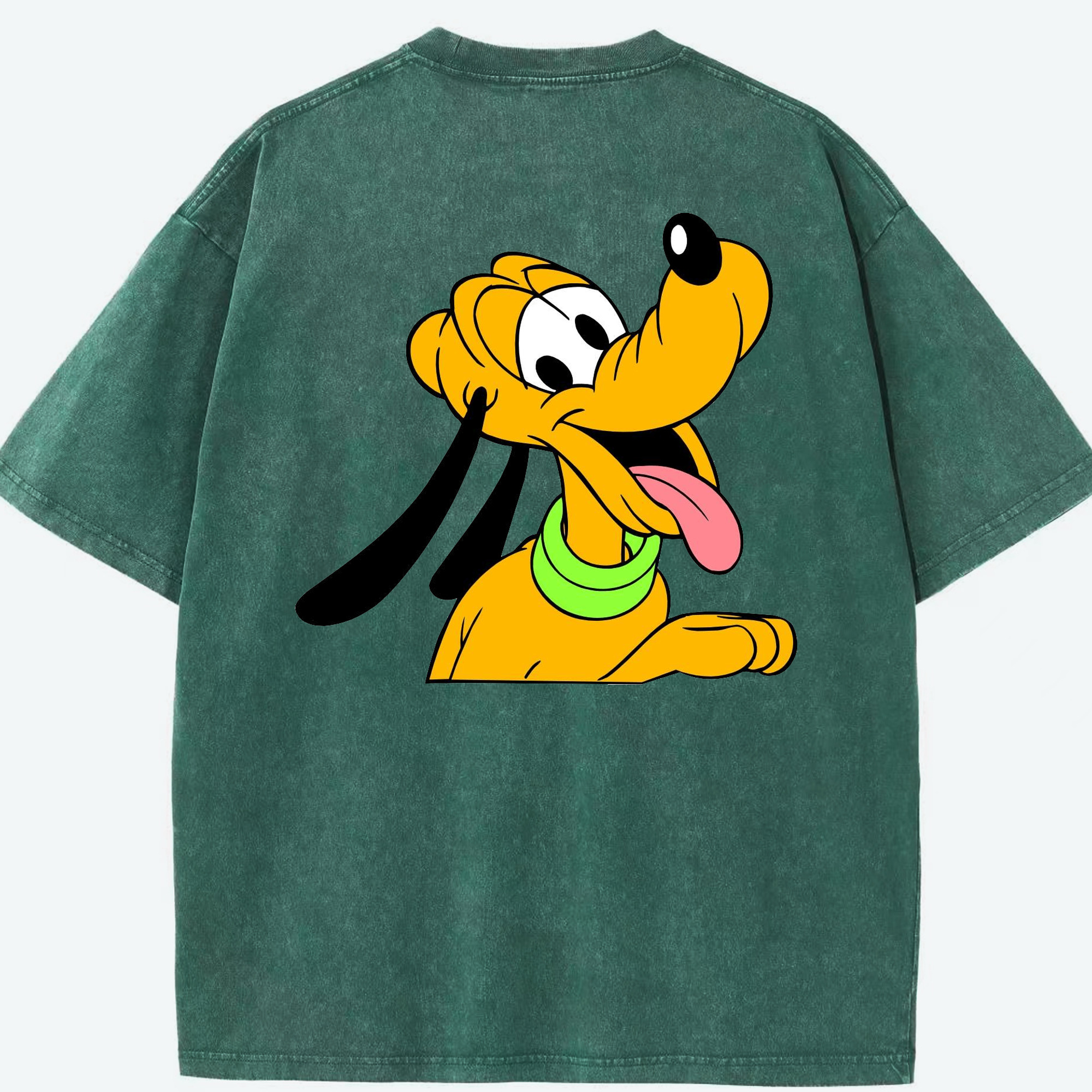 （画像用） ミッキーマウス Mickey Mouse 綿100% ヴィンテージ風 半袖Tシャツ（背面プリント）